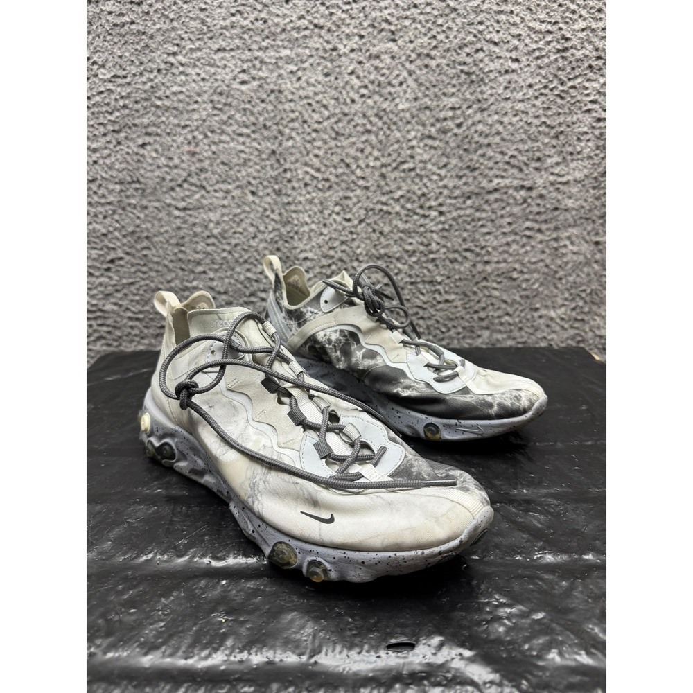 Nike x Kendrick Lamar React Element 55 Sneakers Platinum CJ3312-001 Mens 11 US